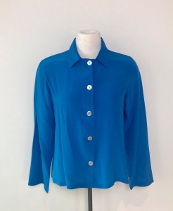 Mardi Editions – Olive silk blouse