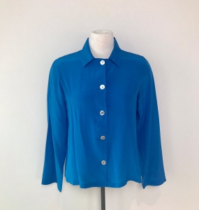 Mardi Editions – Olive silk blouse