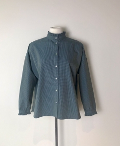 Mardi Editions – Alizée blue vichy cotton blouse