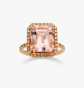 Maison De Greef – Gold ring with pink stone