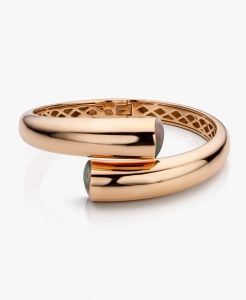 Maison De Greef – Rose gold bracelet Cleo set with brown mother of pearl