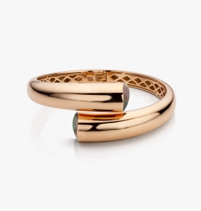 Maison De Greef – Rose gold bracelet Cleo set with brown mother of pearl