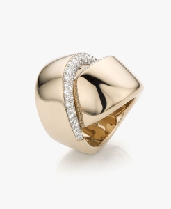 Maison De Greef – White gold ring Abbraccio set with brilliants