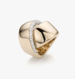 Maison De Greef – White gold ring Abbraccio set with brilliants